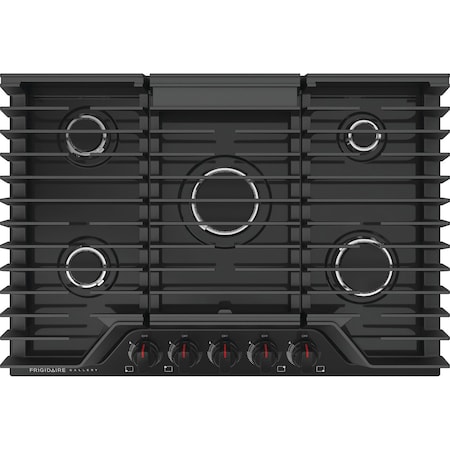 Frigidaire 30-in. ADA Compliant Gas Cooktop with 5 Burners and LED Backlit Knobs GCCG3048AB